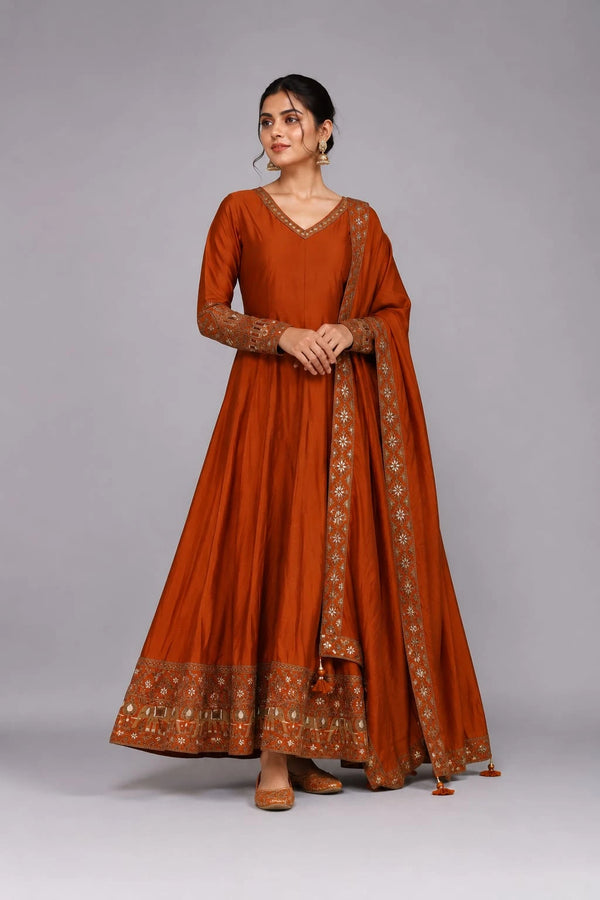 rust anarkali
