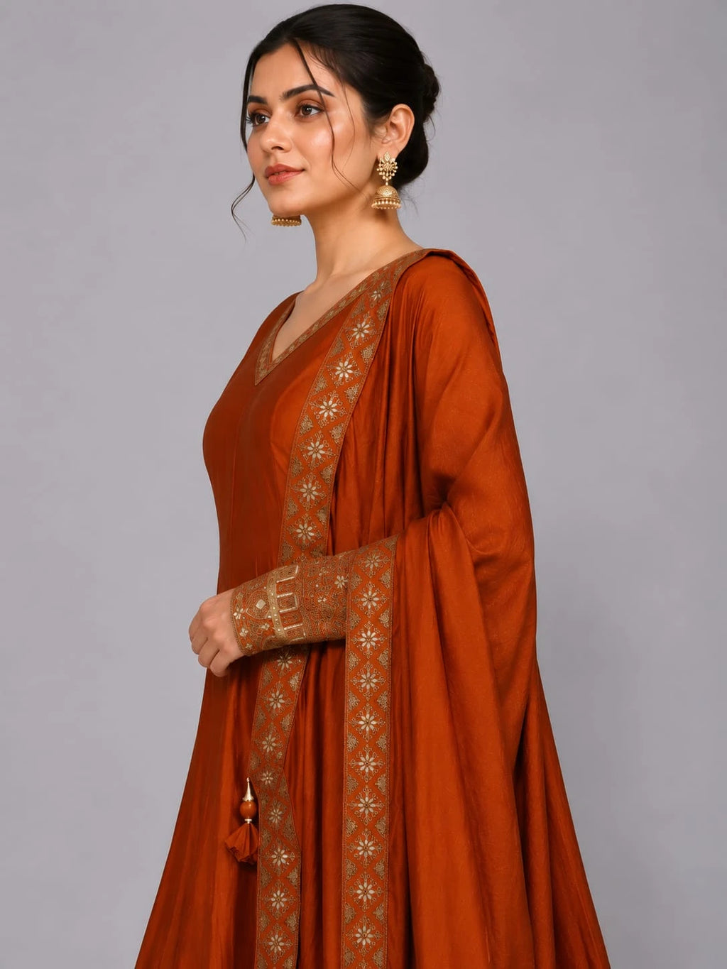 rust anarkali