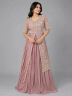 pink indo western