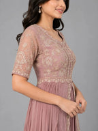 pink indo western