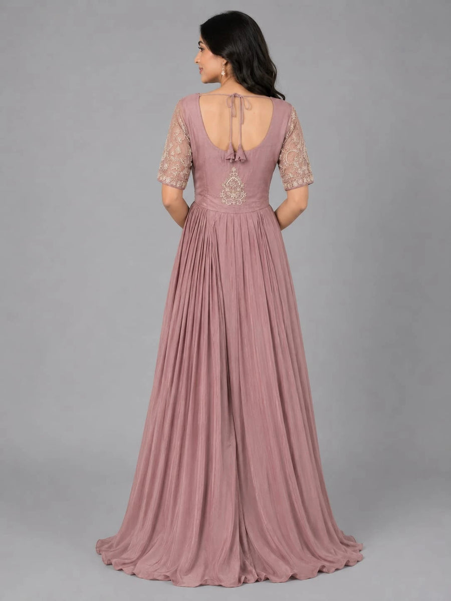 pink indo western