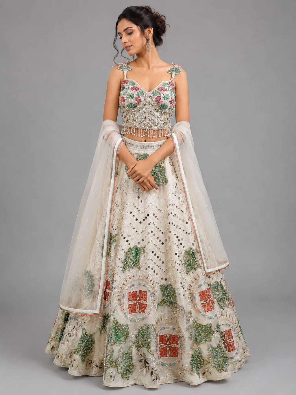 Floral Embroidered Lehenga