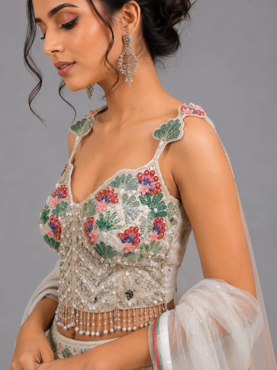 Floral Embroidered Lehenga