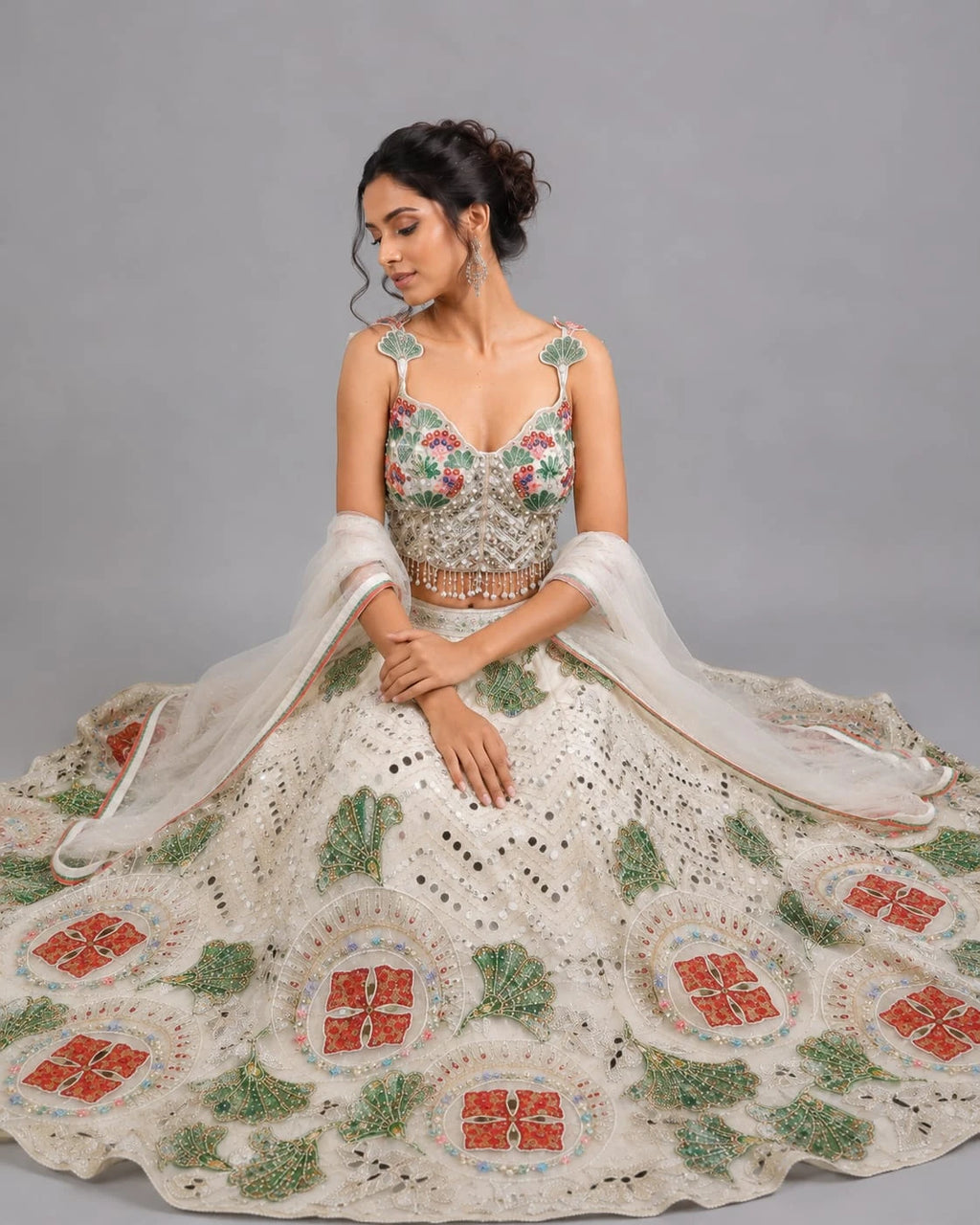 Floral Embroidered Lehenga