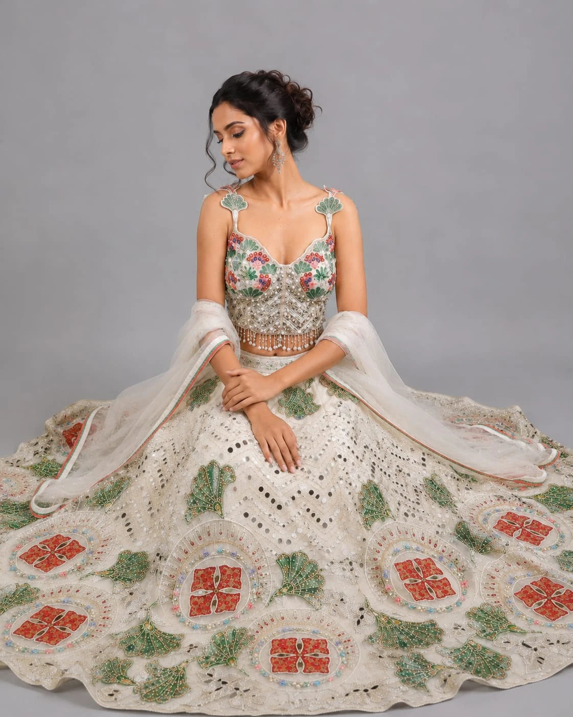 Floral Embroidered Lehenga