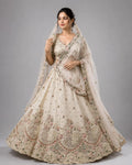 Beige Wedding Lehenga