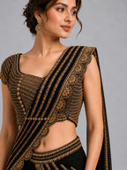 black saree 