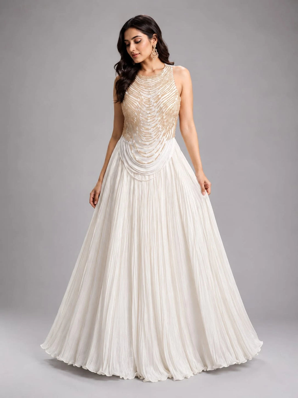 Designer White Lehenga