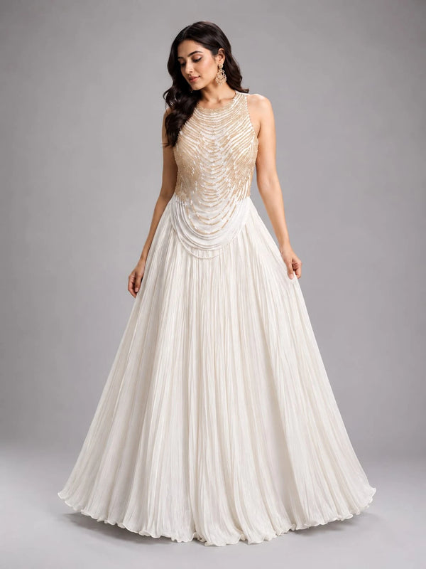 Designer White Lehenga