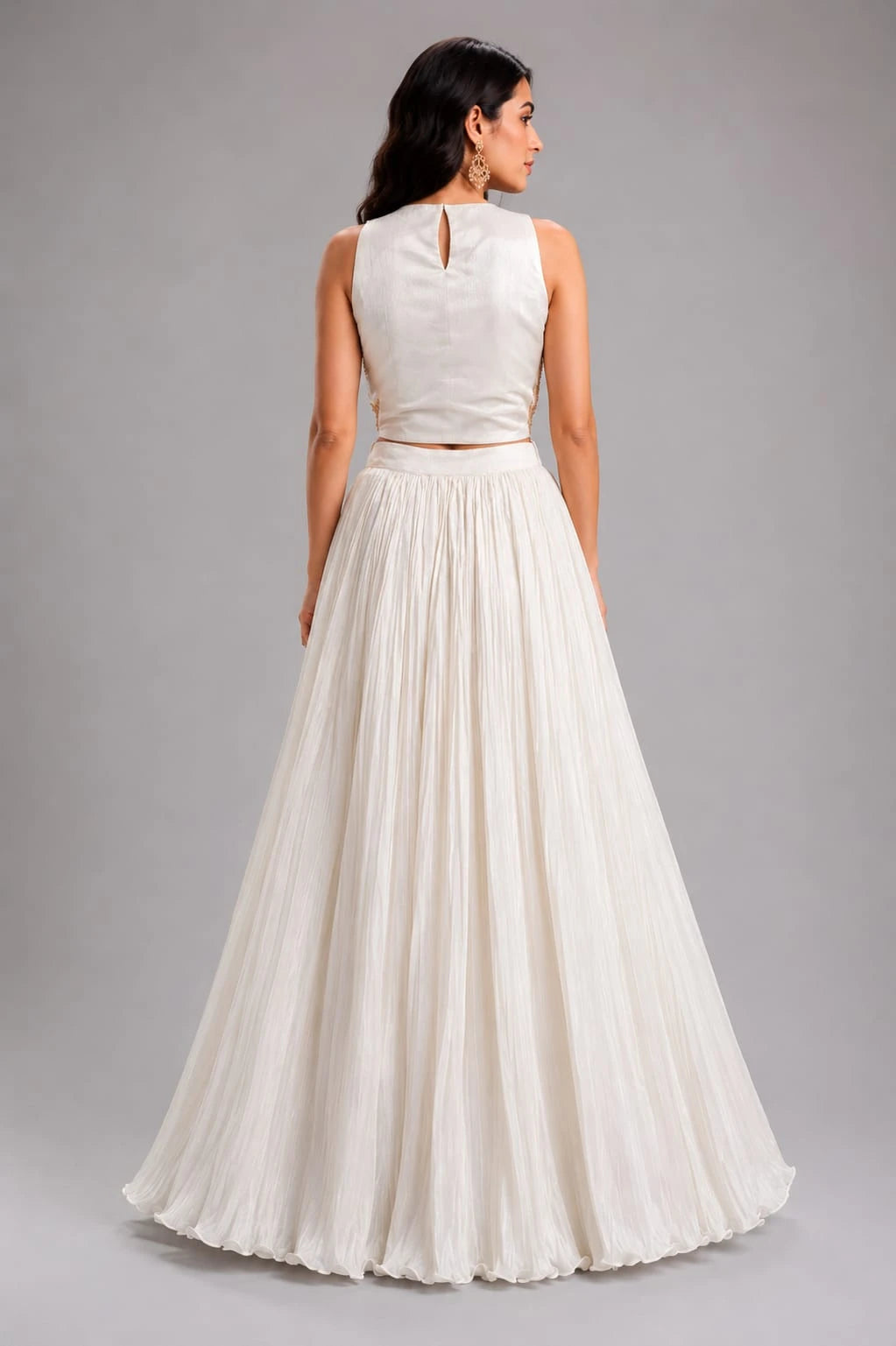 Designer White Lehenga