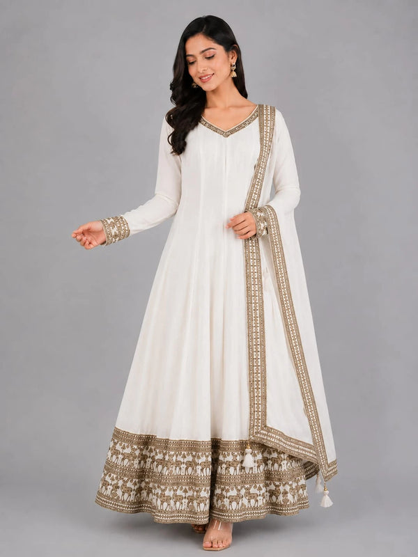 Ivory Designer Dress