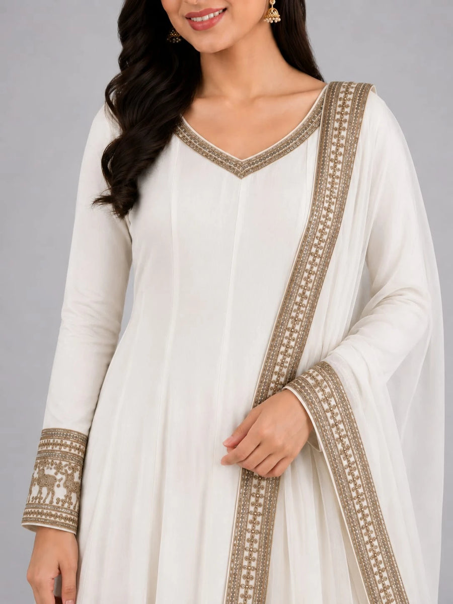Ivory Designer Dress