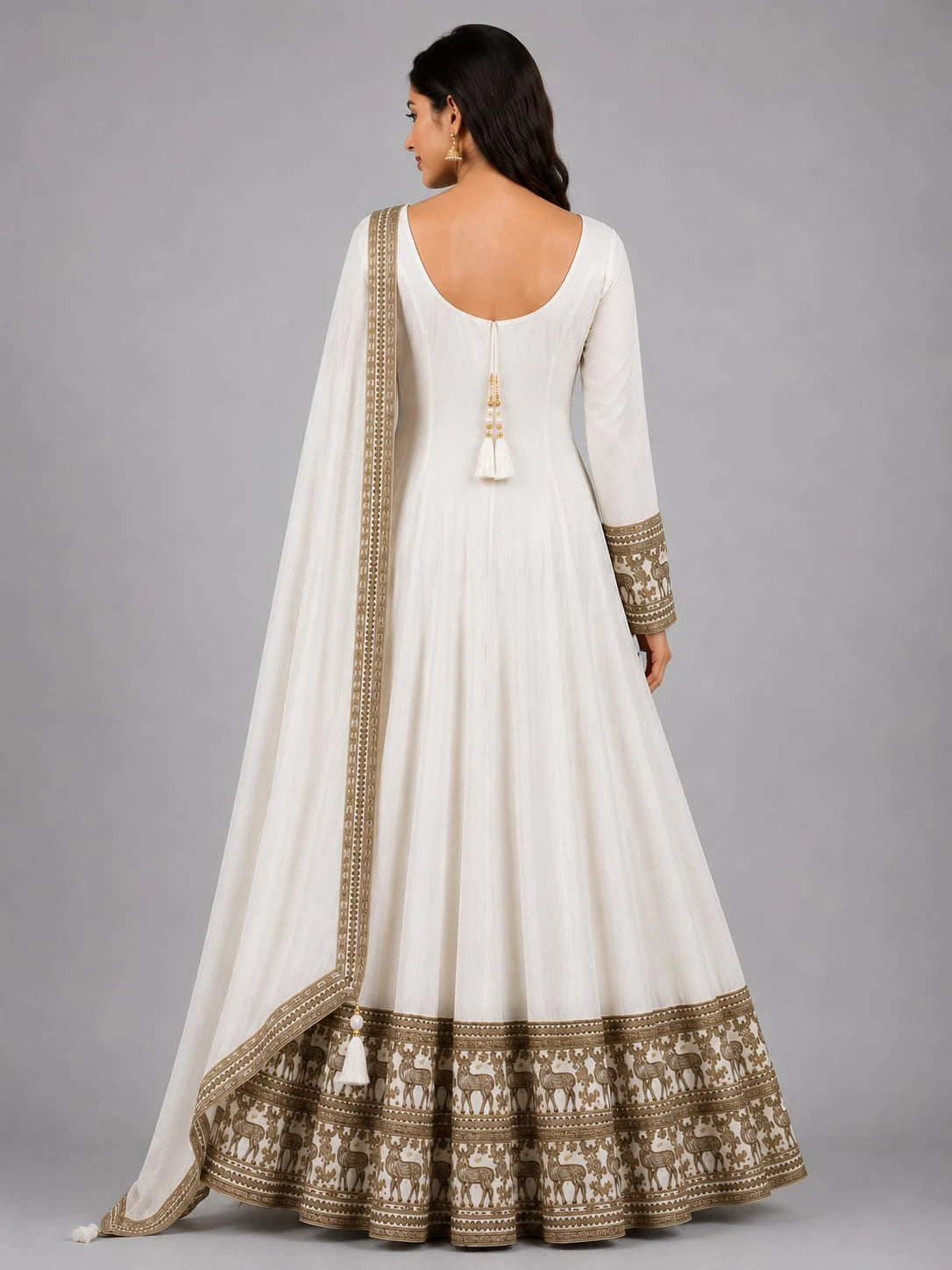 Ivory Designer Dress