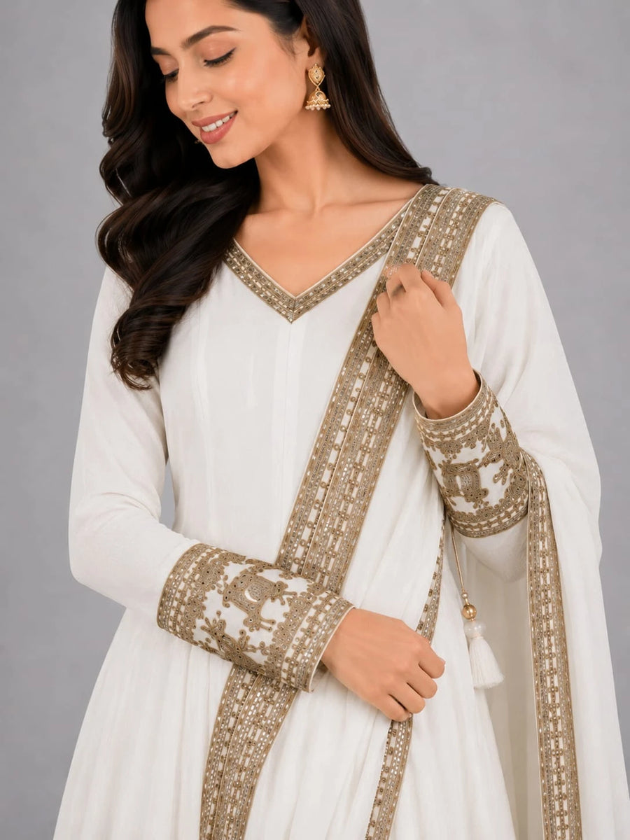 Ivory Designer Dress