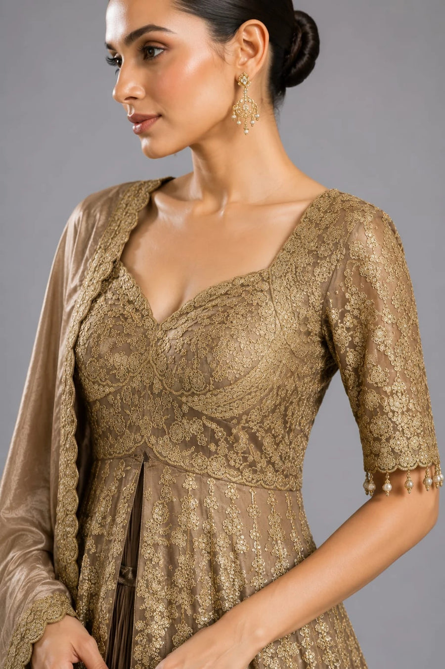 golden indo western
