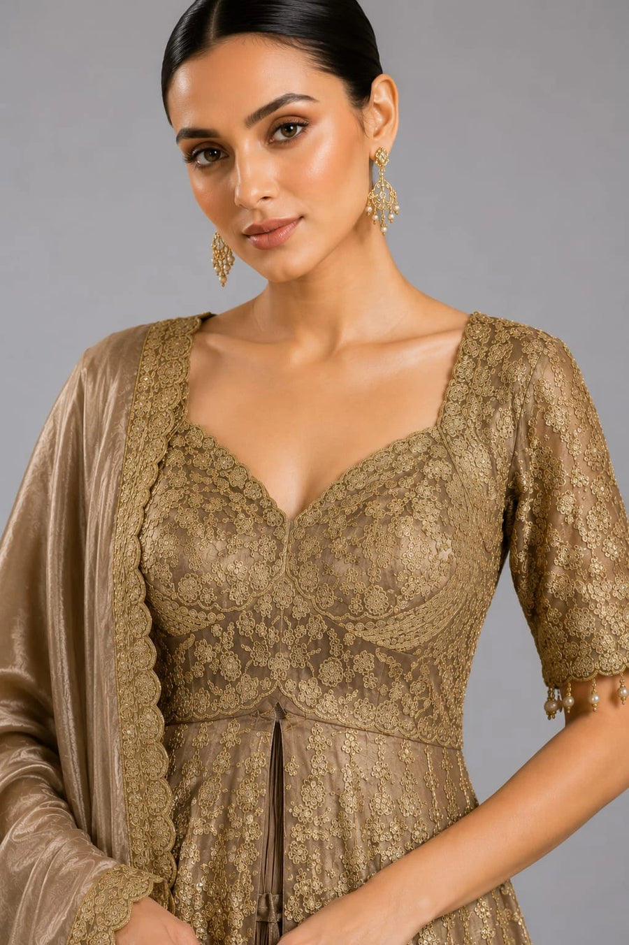 golden indo western