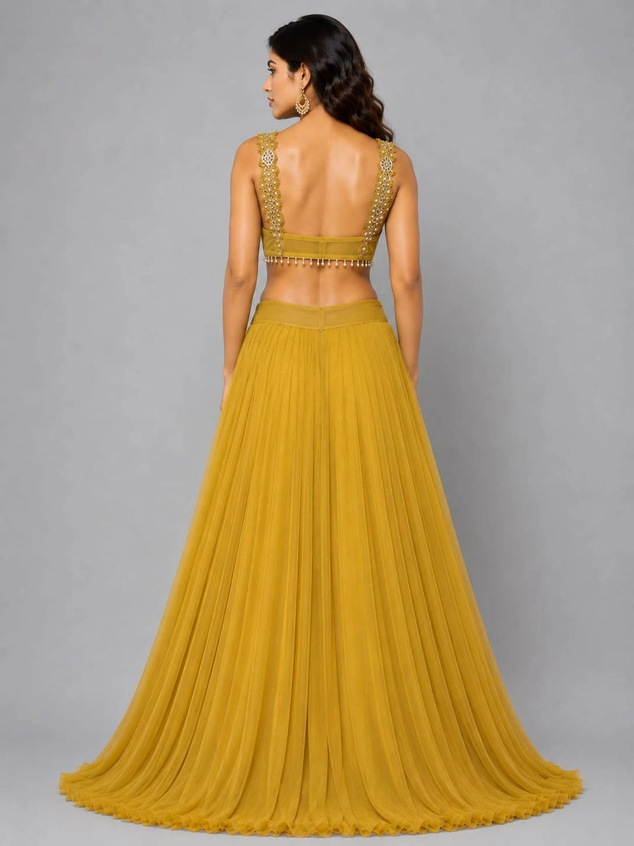 yellow lehenga