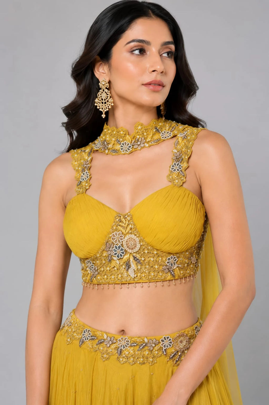yellow lehenga