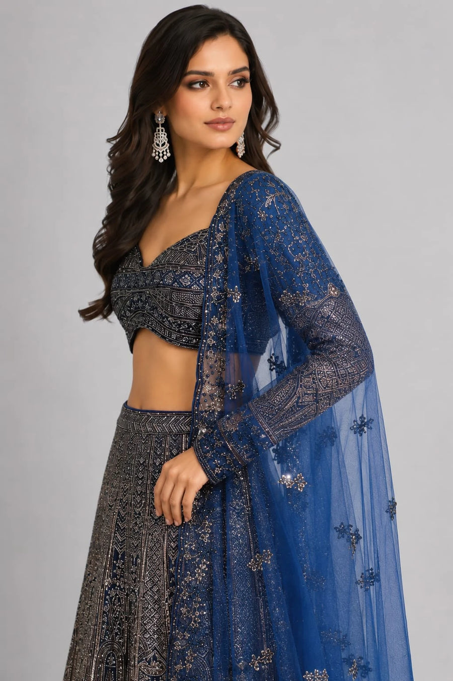 Designer Blue Lehenga
