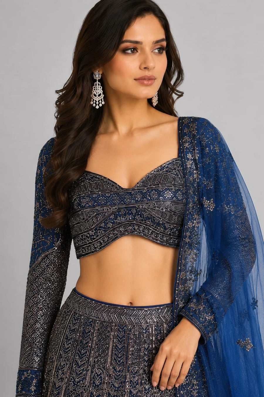 Designer Blue Lehenga
