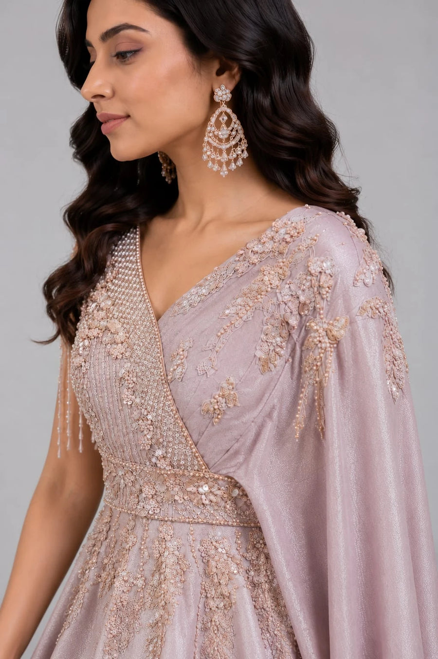 lavender western dress