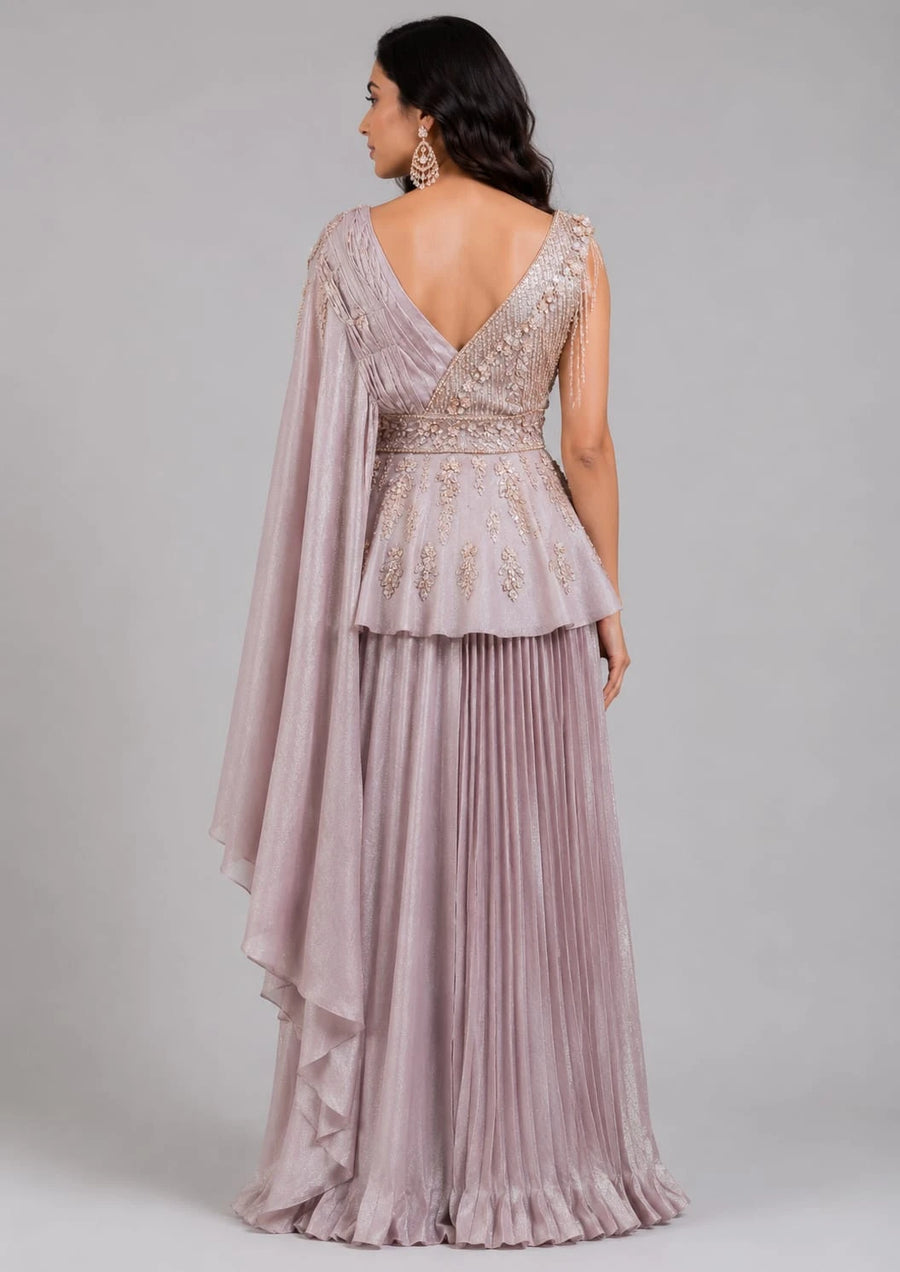 lavender western dress