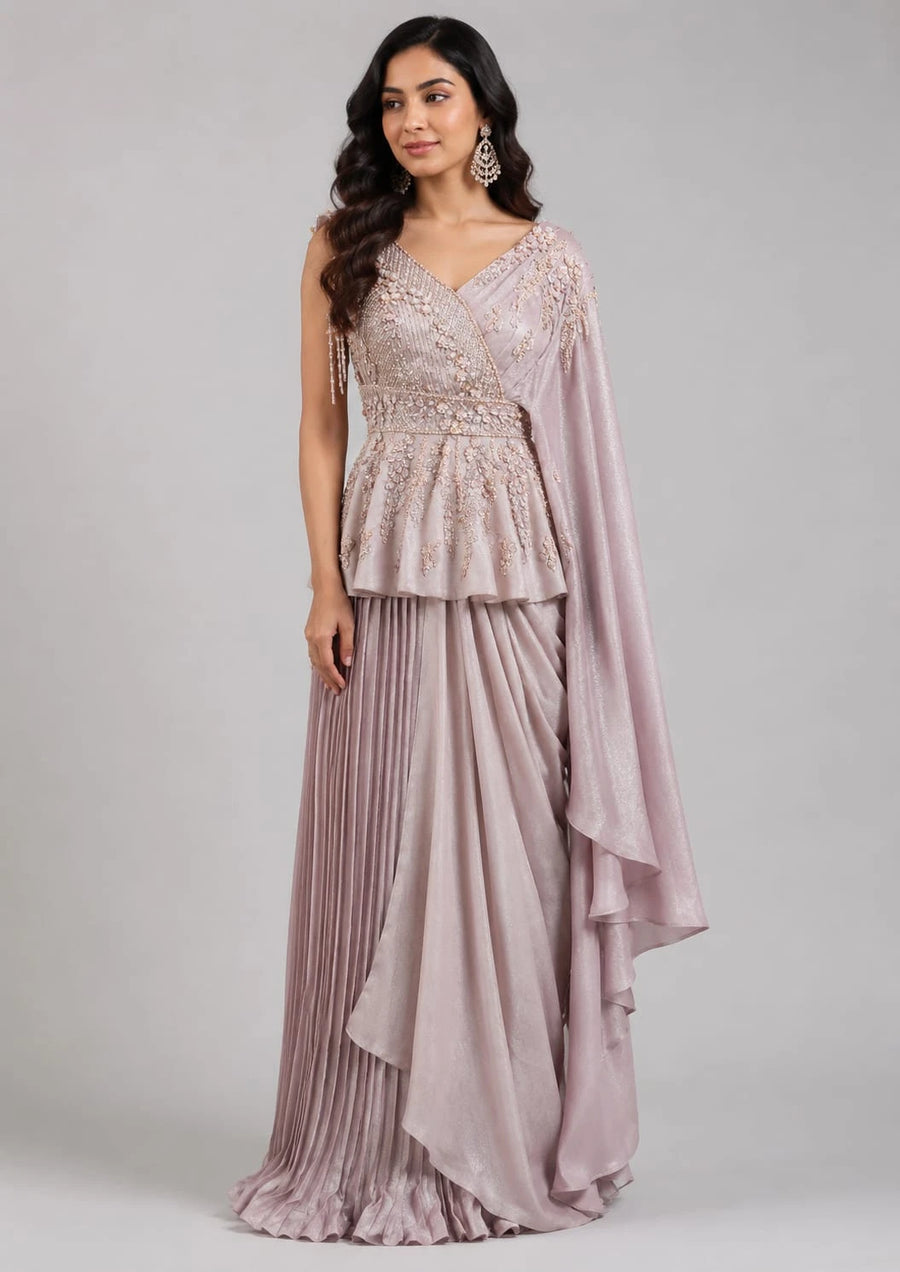 lavender western dress