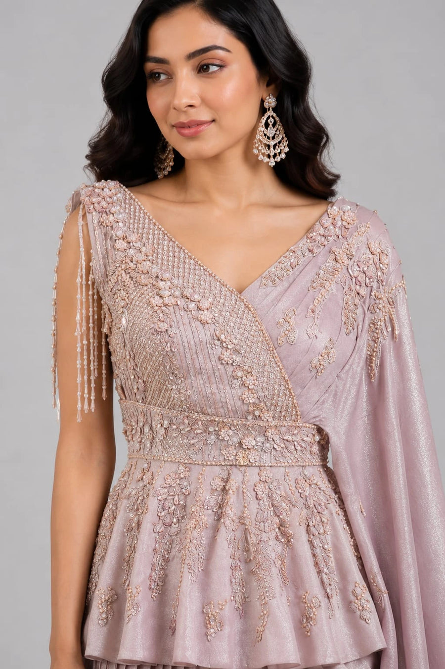 lavender western dress