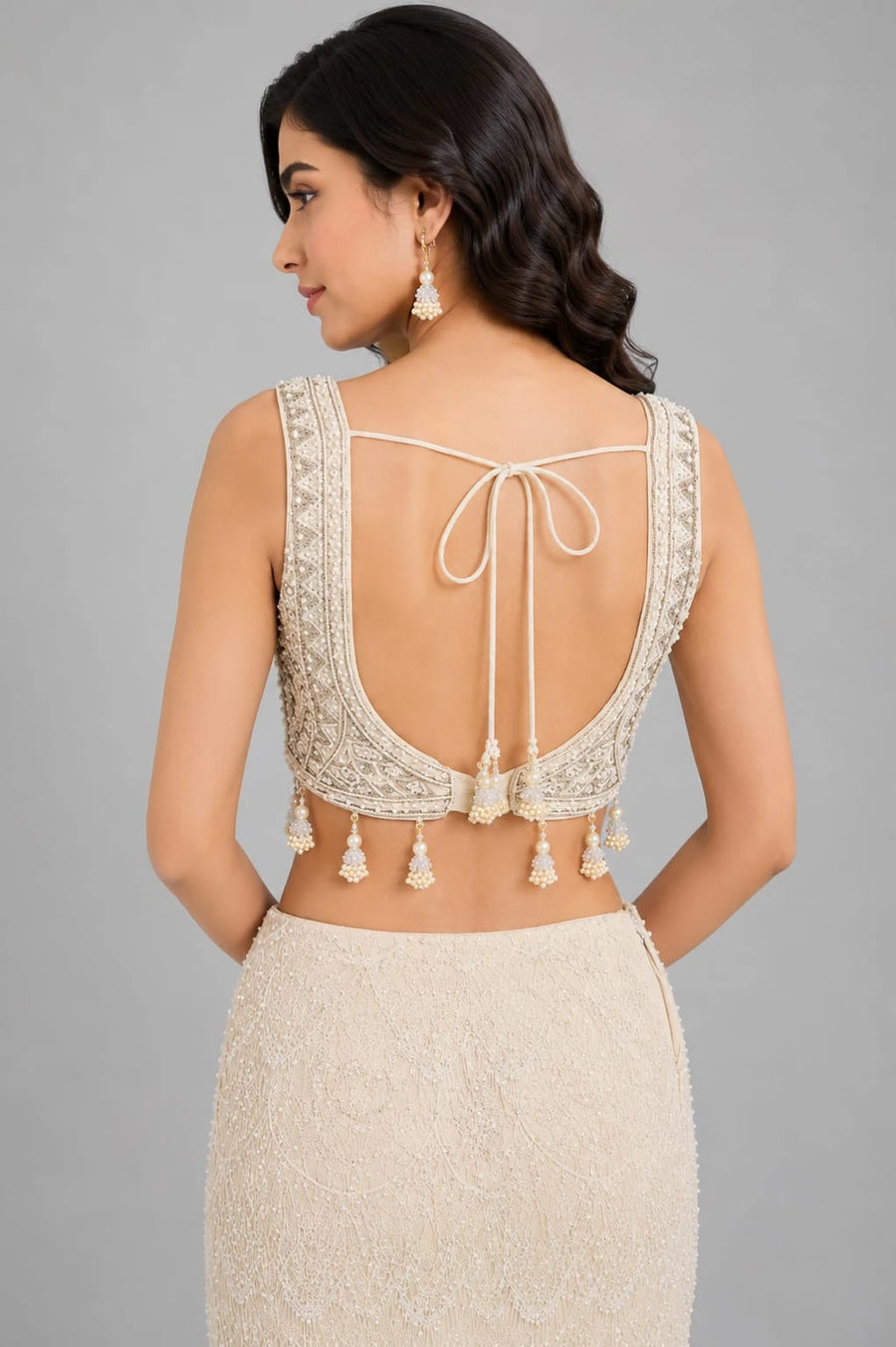 ivory lehenga