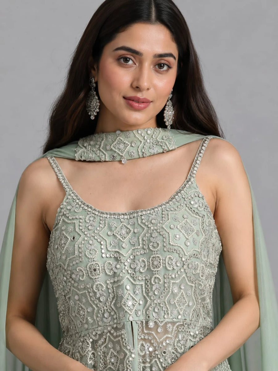 firozi sharara suit