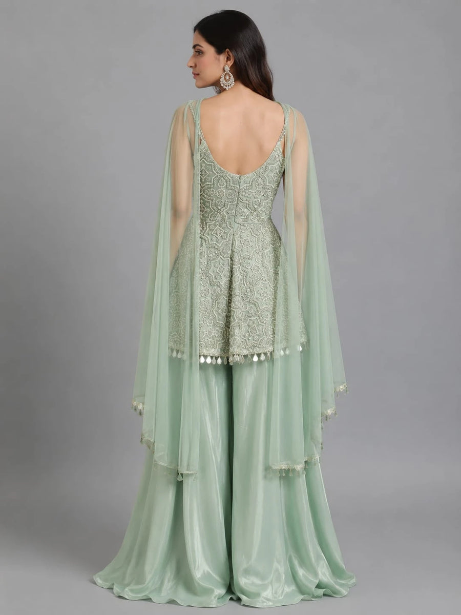 firozi sharara suit