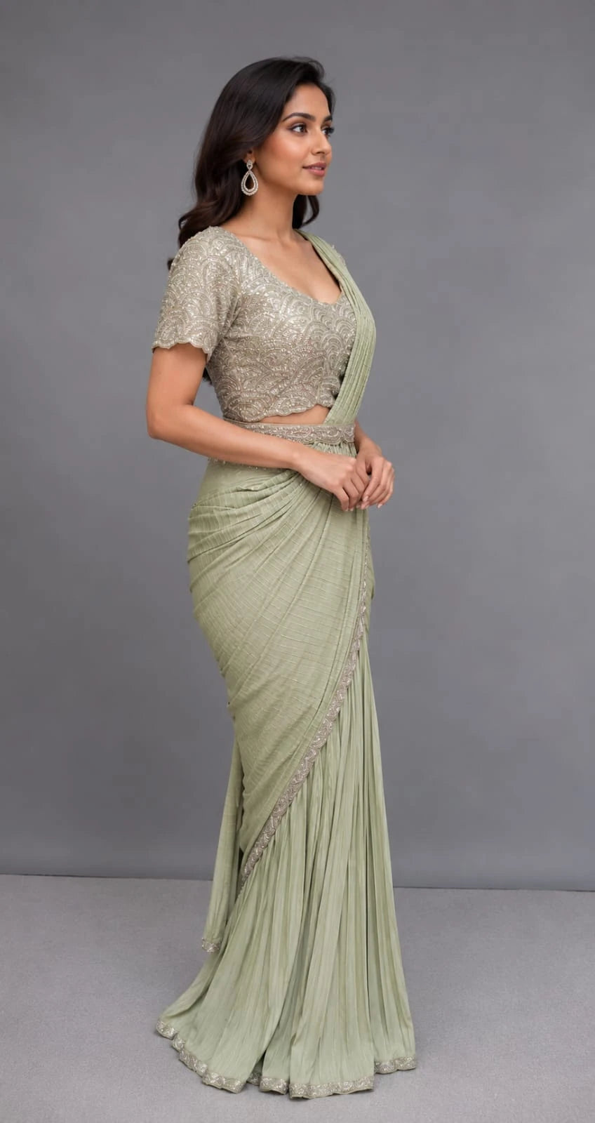 Pleated Drape Saree