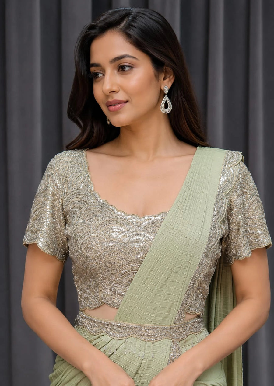 Pleated Drape Saree