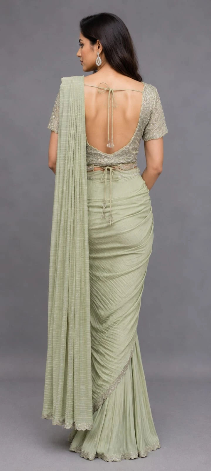 Pleated Drape Saree