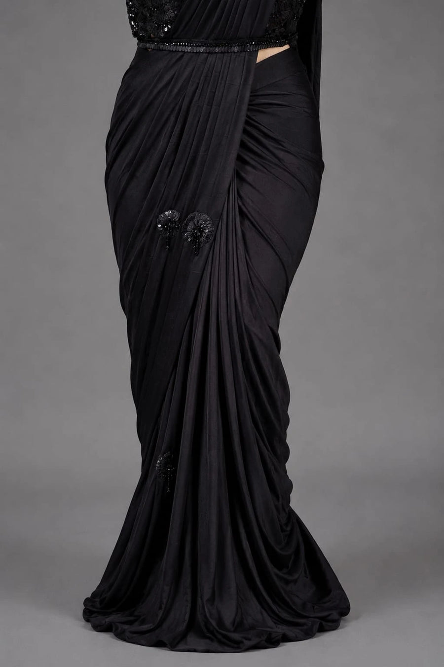Black Party Wear Saree