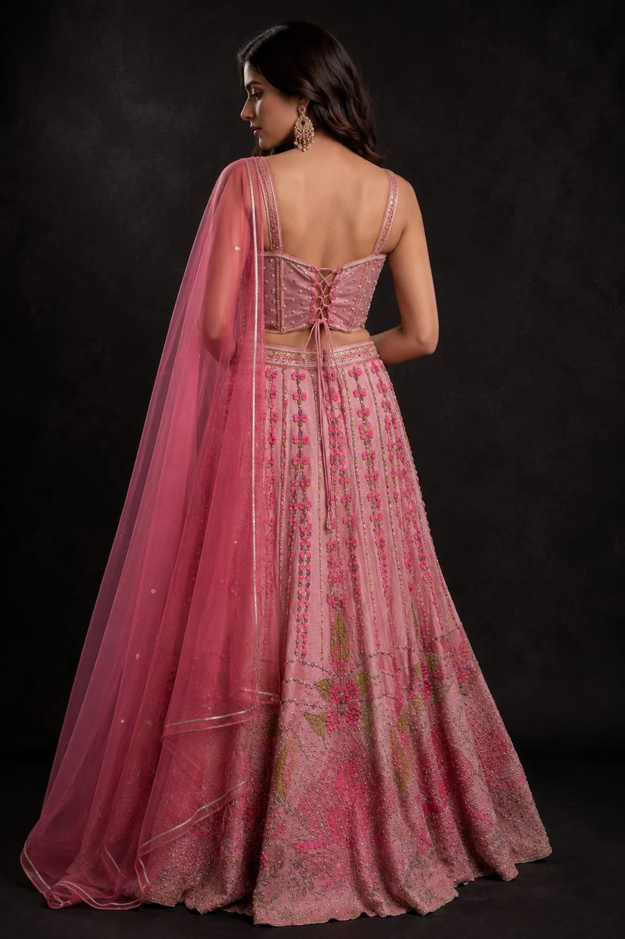 pink lehenga