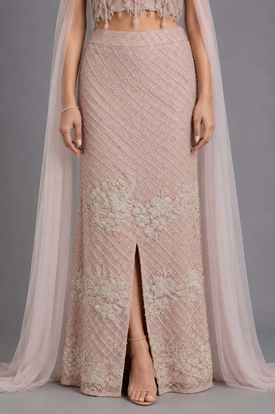 pink western dress