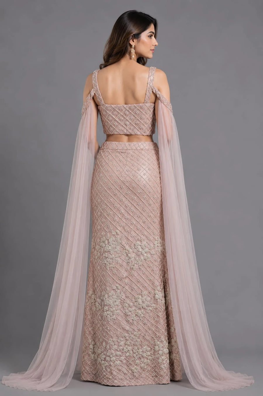 pink western dress