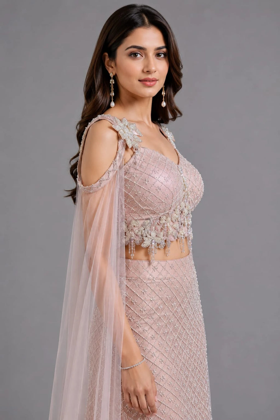 pink western dress