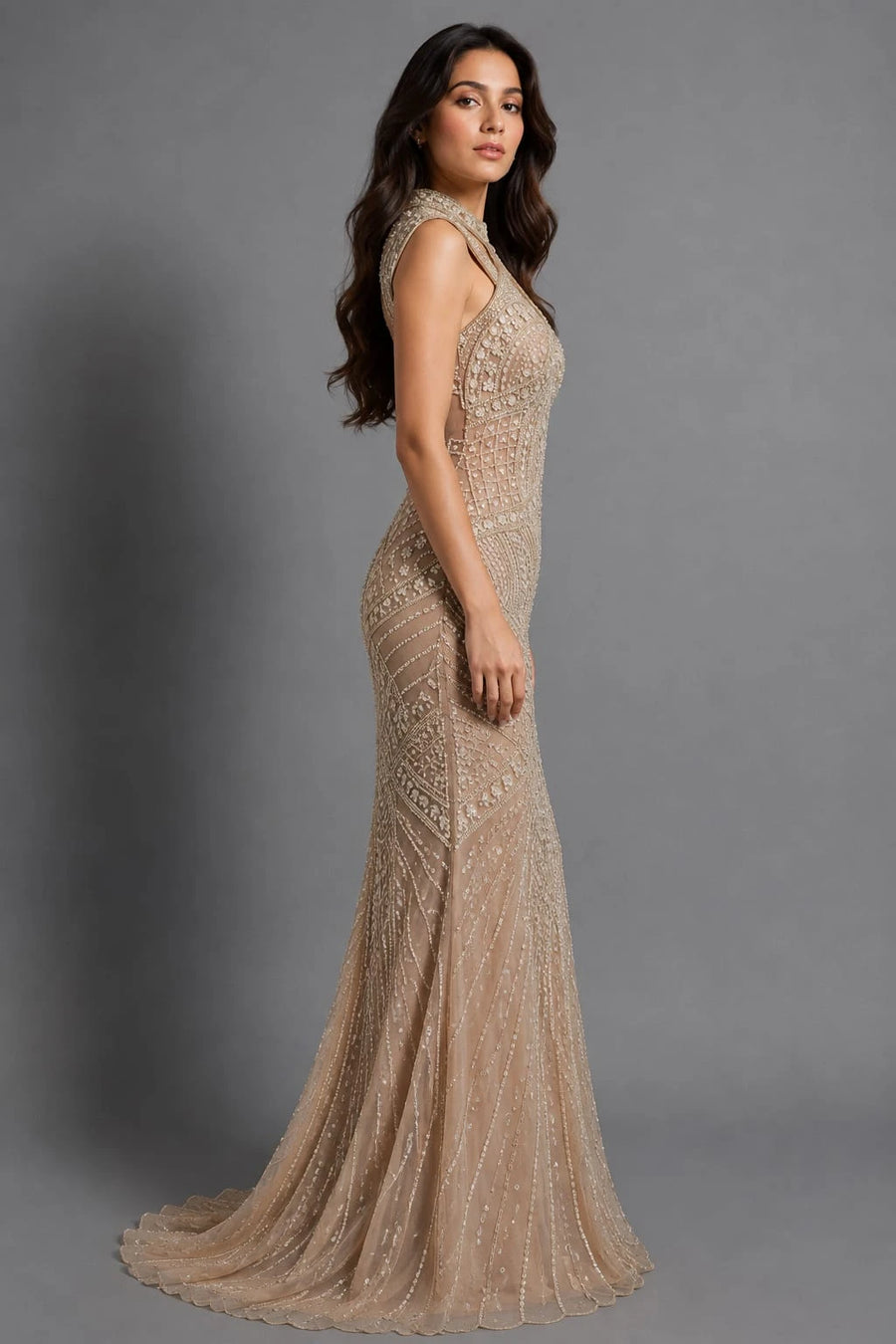 gold occasion wear