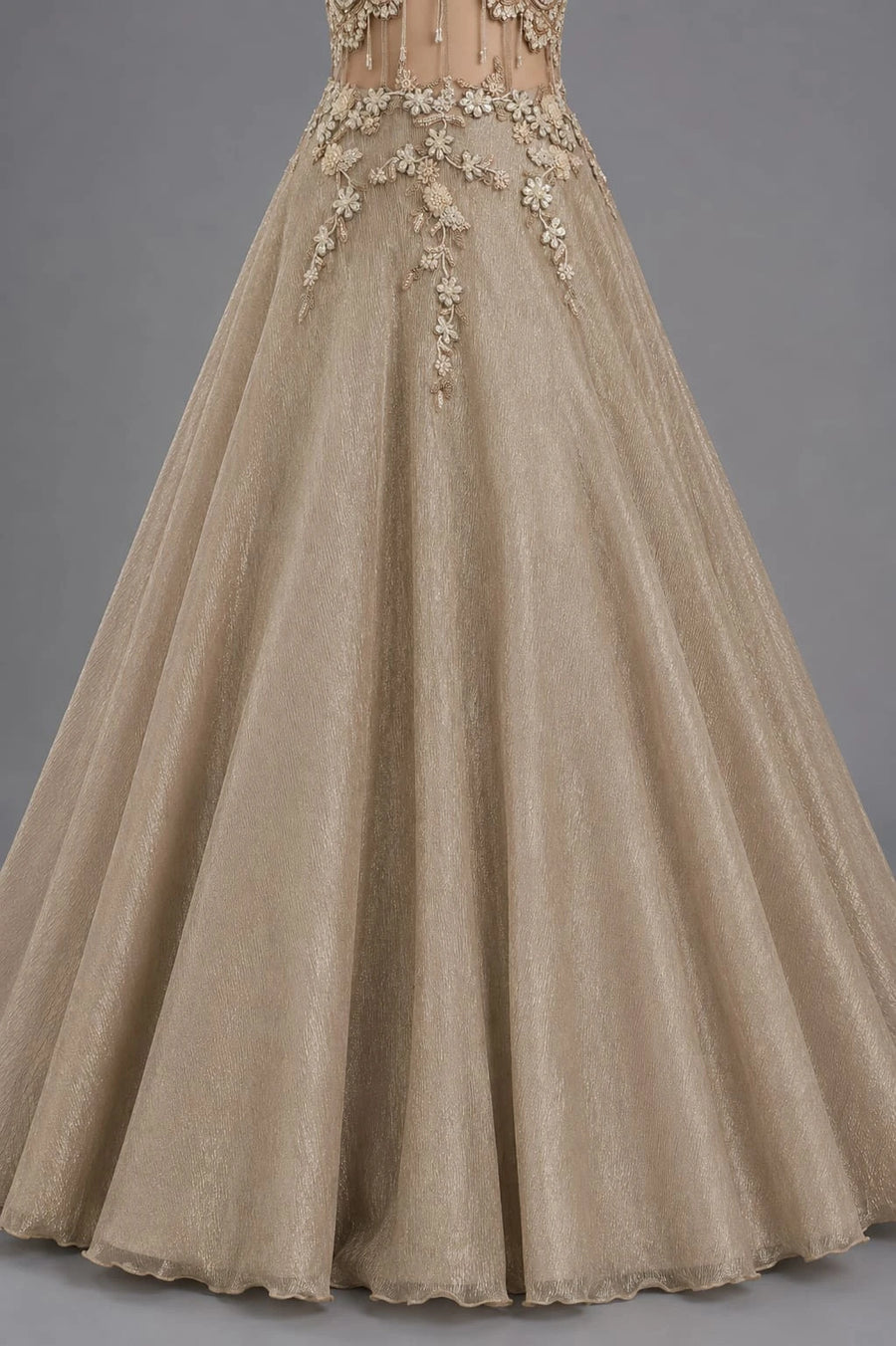 pink gown