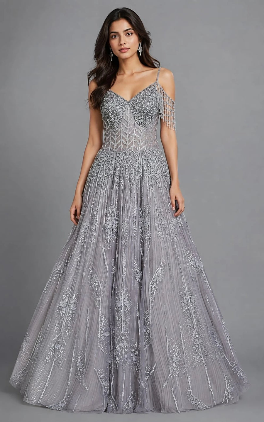 grey gown