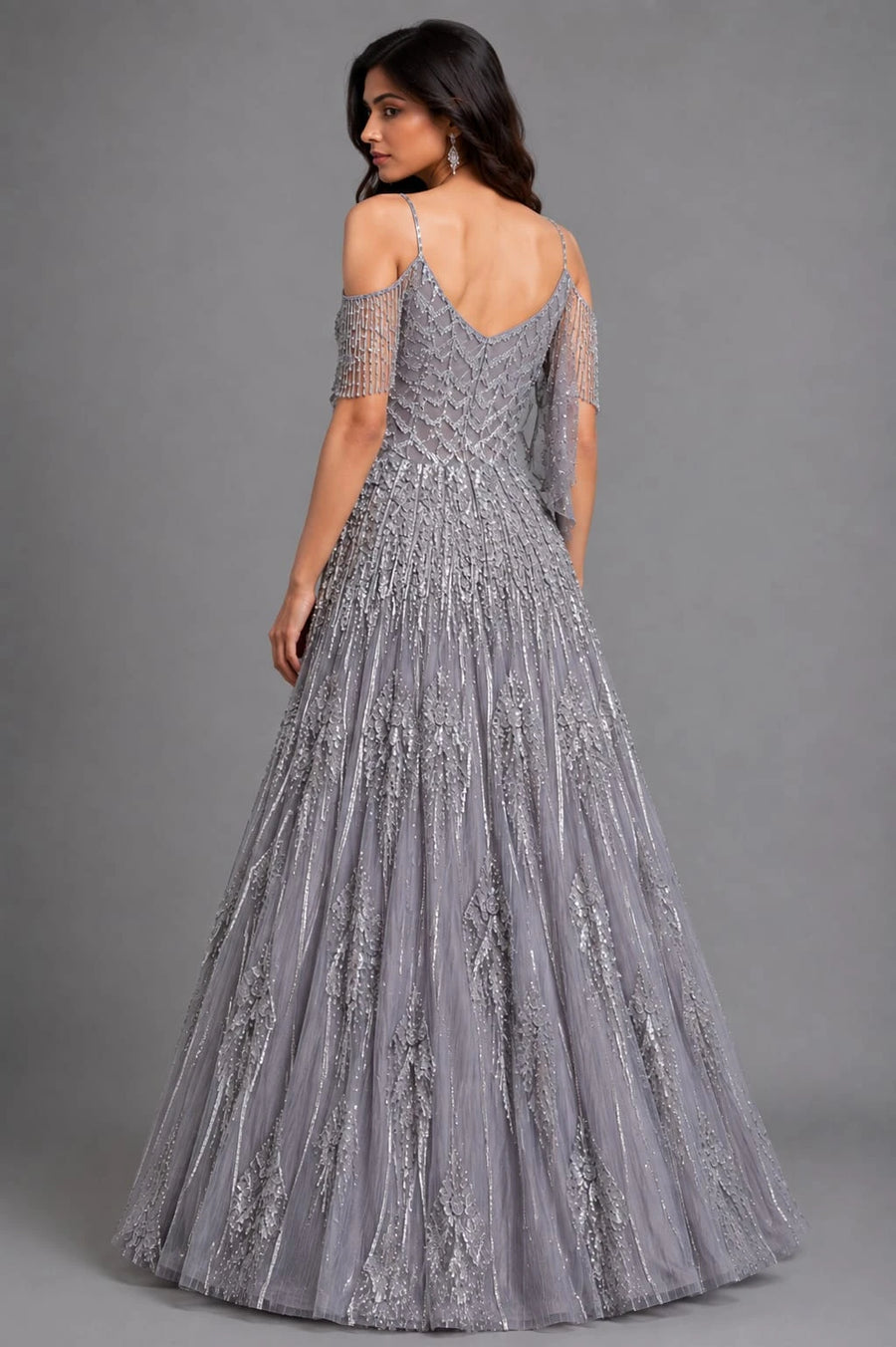 grey gown