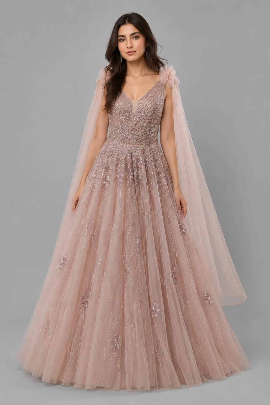 mauve gown