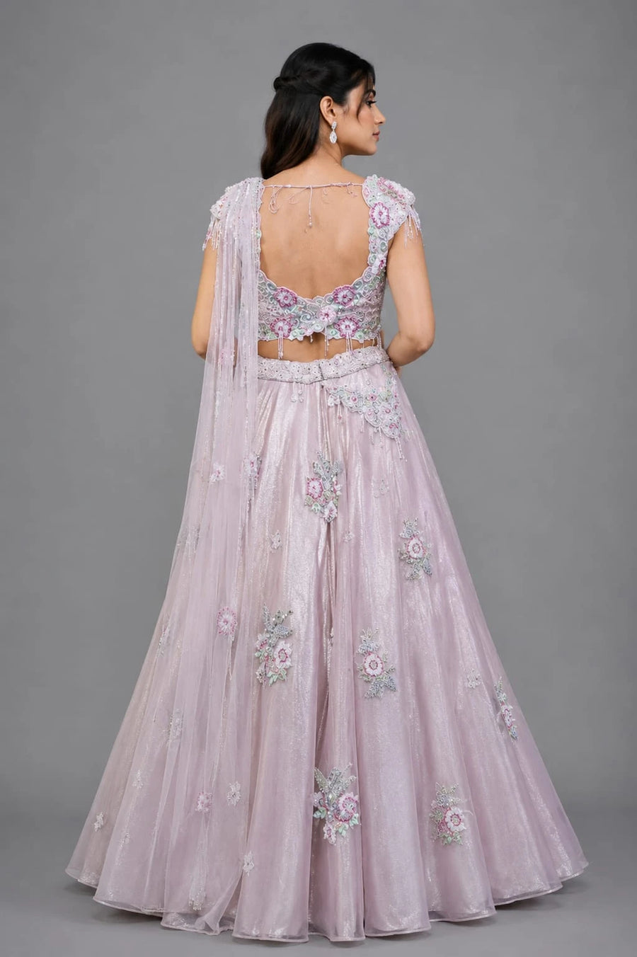 pastel pink lehenga
