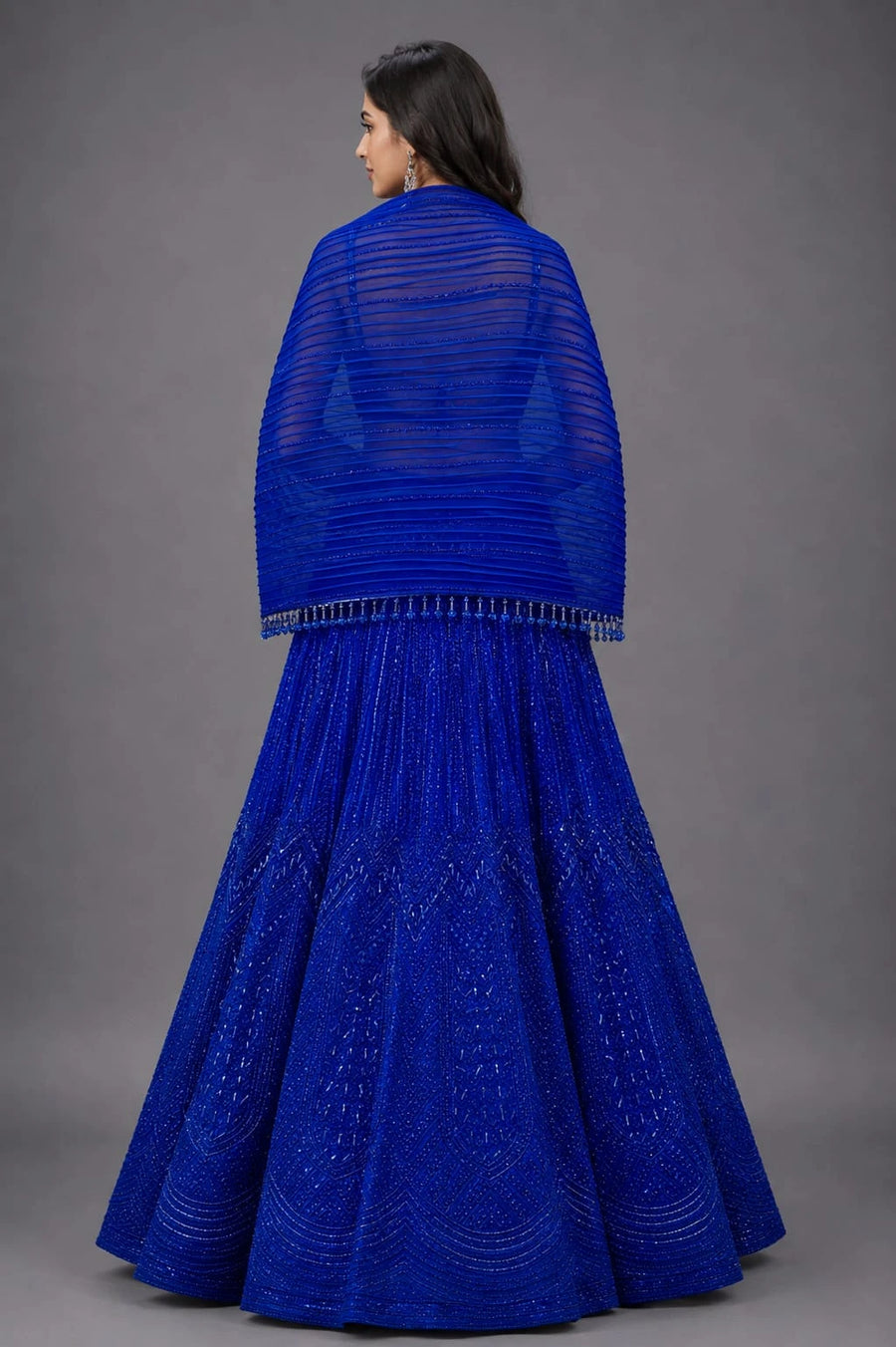 Royal Blue Designer Lehenga