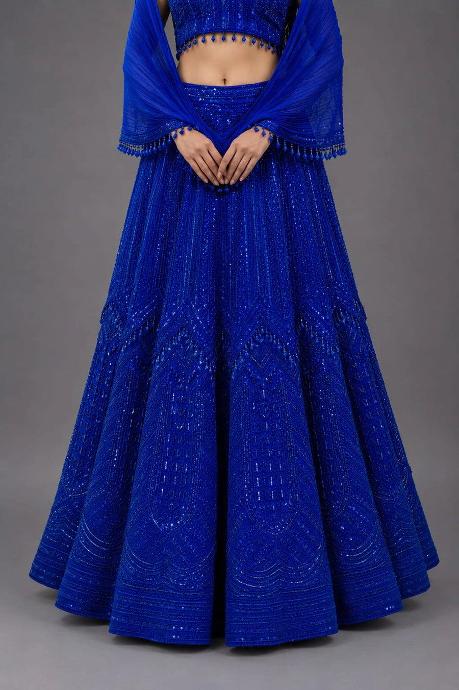 Royal Blue Designer Lehenga