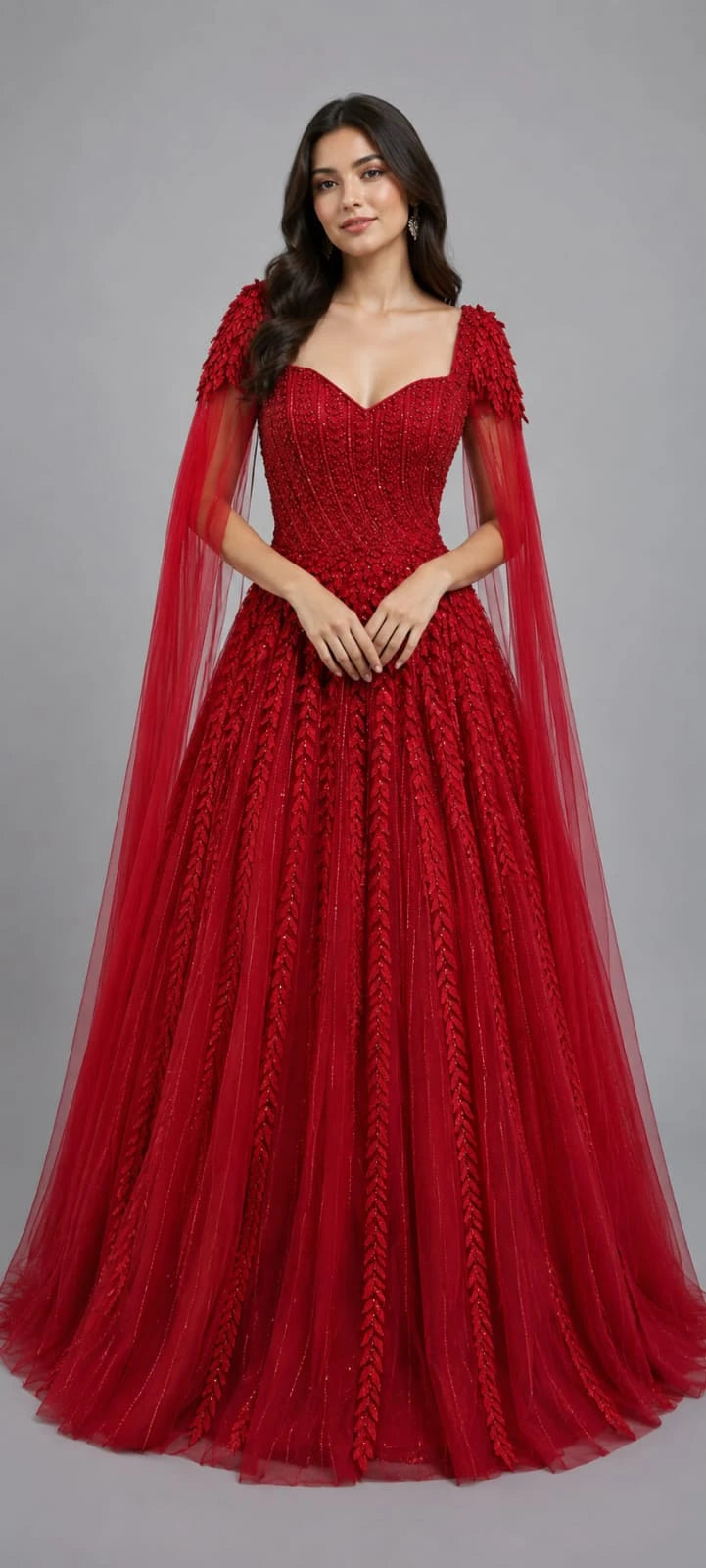 red gown