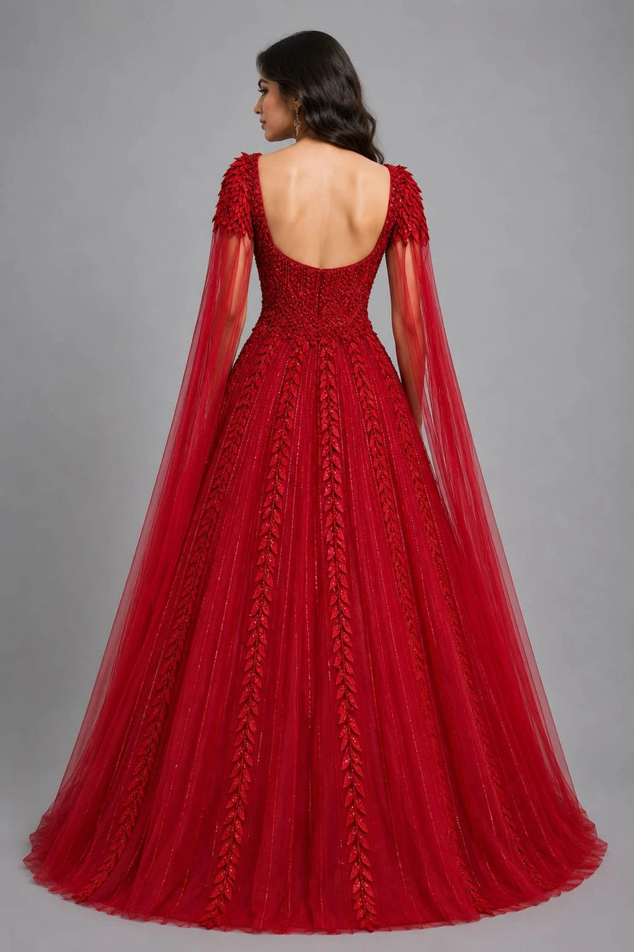 red gown