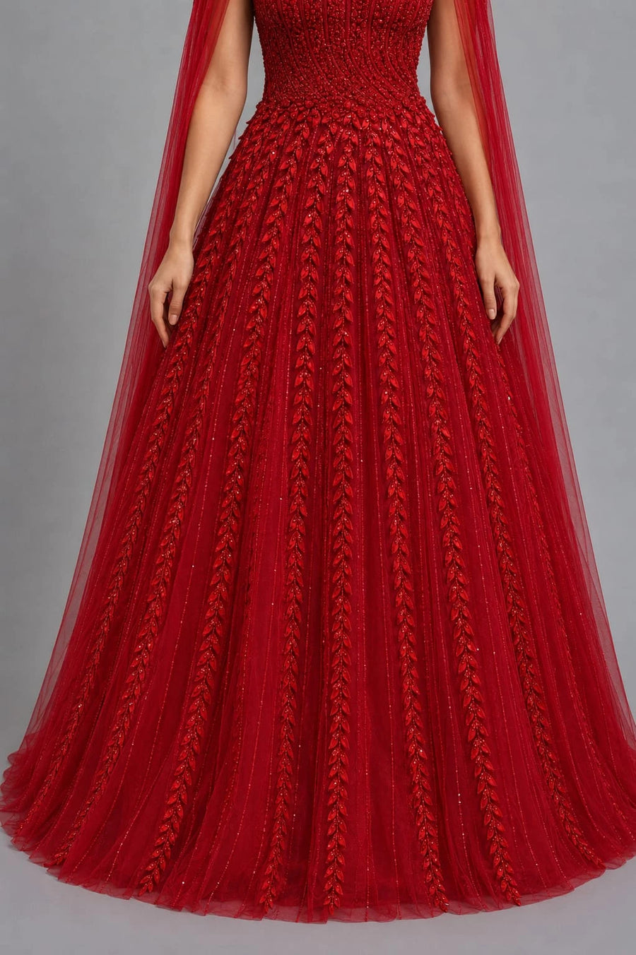 red gown